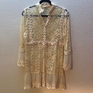 Boston Proper Boho Lace Top
